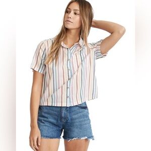 Marine Layer Talia Short Sleeve Button Down